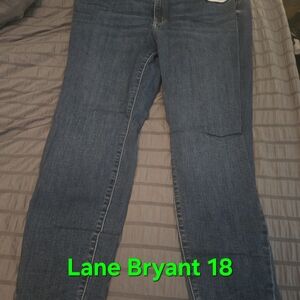 Lane Bryant Women's Classic Blue Straight Leg Jeans